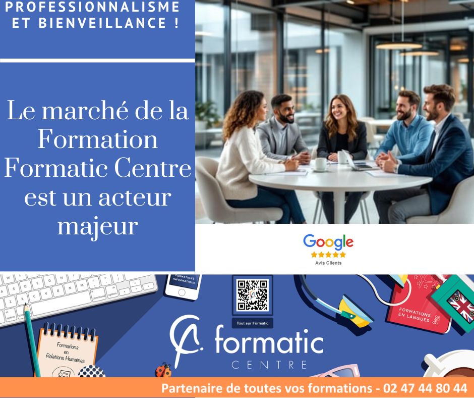 Dans le marché de la formation en 2026, Formatic Centre est dans la place