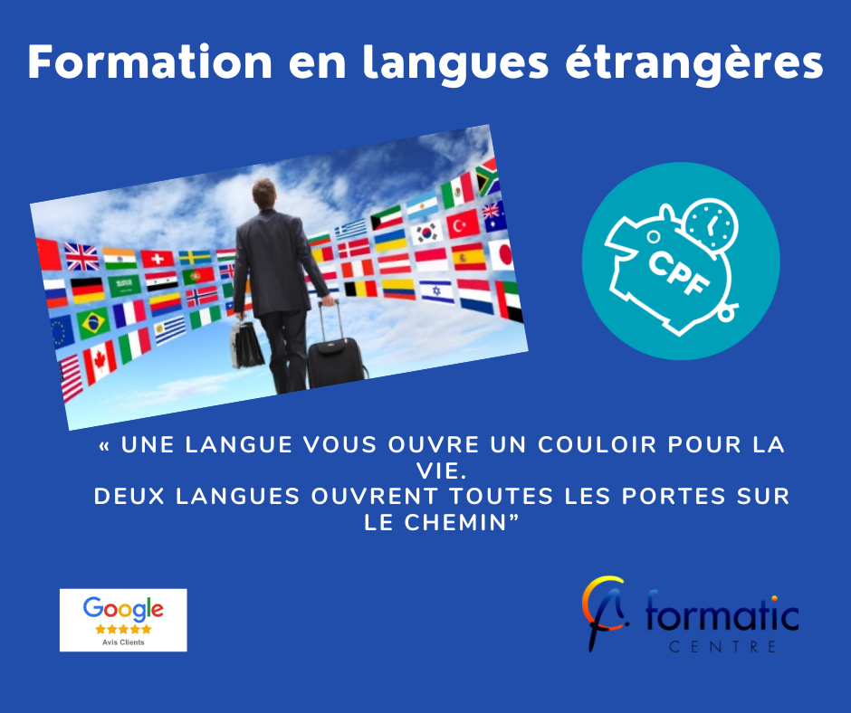 Cette formation anglais à Tours peut se décliner sur toutes les langues et tous les lieux