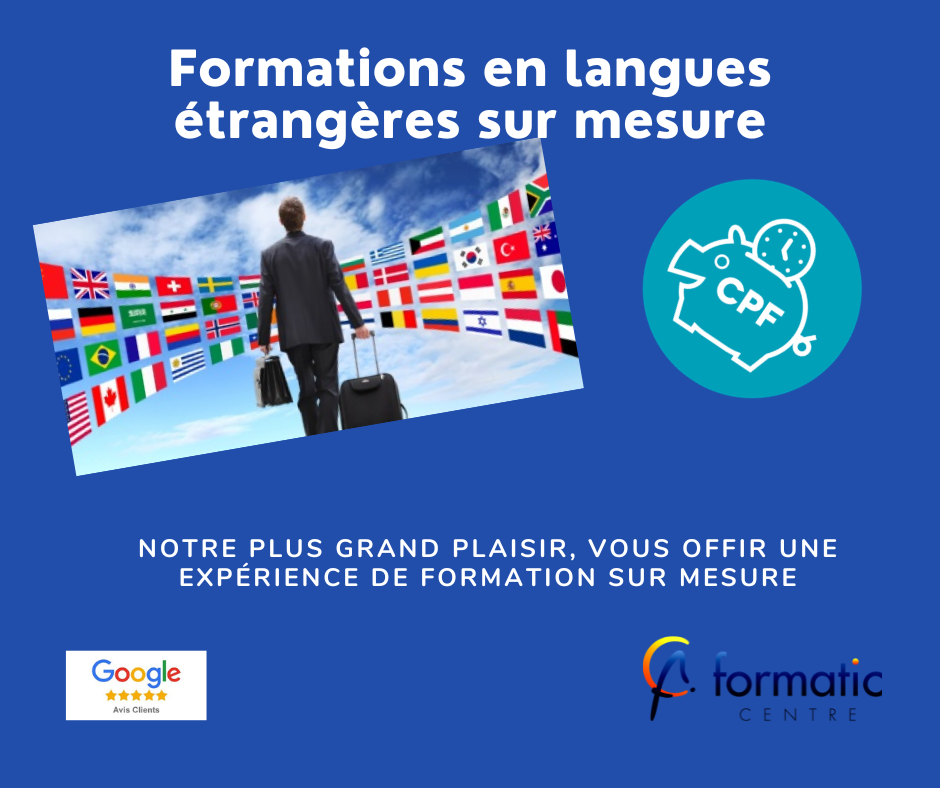 formations en langues sur mesure anglais, formations en espagnol, formations en allemand ...